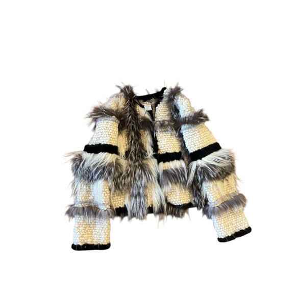 Vintage Adam Jones Paris Runway Wool And Fur Jacket - Rare Luxury! - Picture 5 of 16